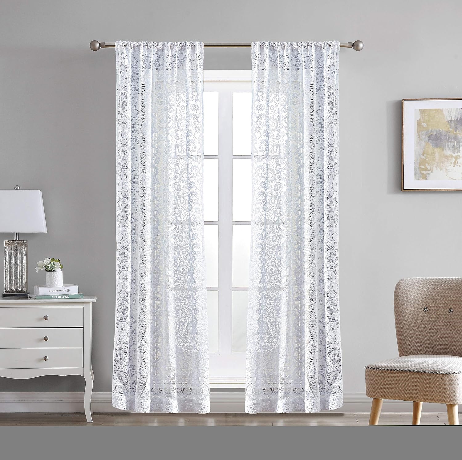 Buy Laura Ashley Clover Lace Window 