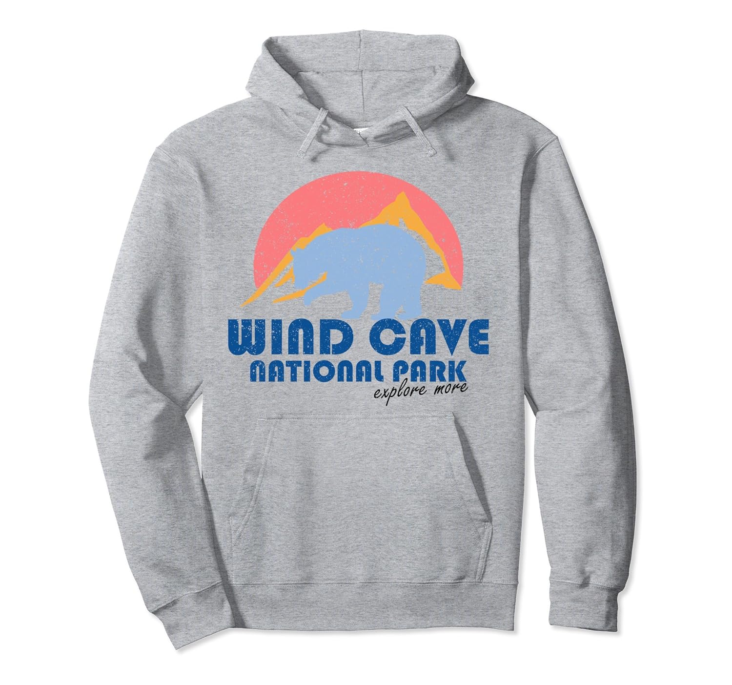 Vintage Wind Cave National Park Retro Hoodie South Dakota- TPT