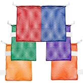 Champion Sports Mesh Equipment Bag &ndash; Heavy-Duty Nylon Drawstring Bag with Lock &amp; ID Tag, Breathable Storage Sack for Balls, Swim Gear, Laundry &amp; Toys, Multiple Sizes &amp; Colors