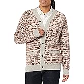 Amazon Essentials Mens Lambs Wool V-Neck Cardigan Sweater with Pockets (Previously Goodthreads)