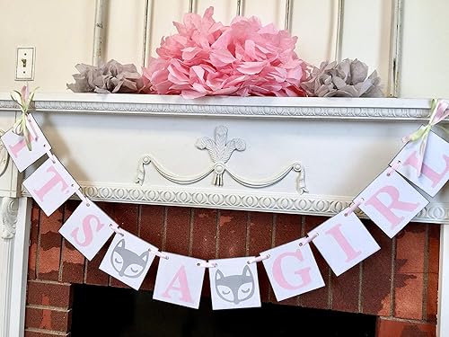 fox baby shower decorations girl