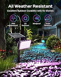 JACKYLED Color Changing Solar Spot Lights