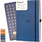 Dingbats* - Wildlife Dotted Extra Large A4 Notebook - PU Leather Hardcover Journal for Work, Writing - Pocket, Elastic Closure, Pen Holder, Bookmark