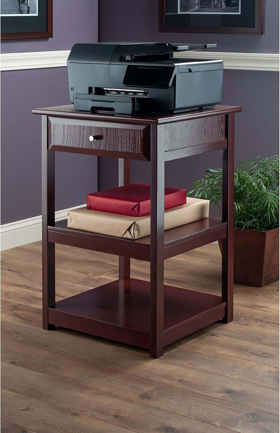 Winsome Delta Home Office, Walnut: Furniture & Decor
