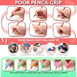 Stylo 6 Pack Pencil Grips Multicolor Assorted For Left Right Handed Kids view 6