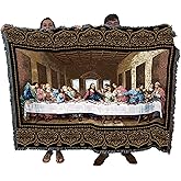 Pure Country Weavers The Last Supper Blanket by Leonardo da Vinci - Religious Gift Tapestry Throw Woven from Cotton - Made in The USA (72x54)