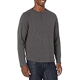 鶹 Essentials Mens Regular-Fit Long-Sleeve Henley Shirt (Available in Big & Tall)