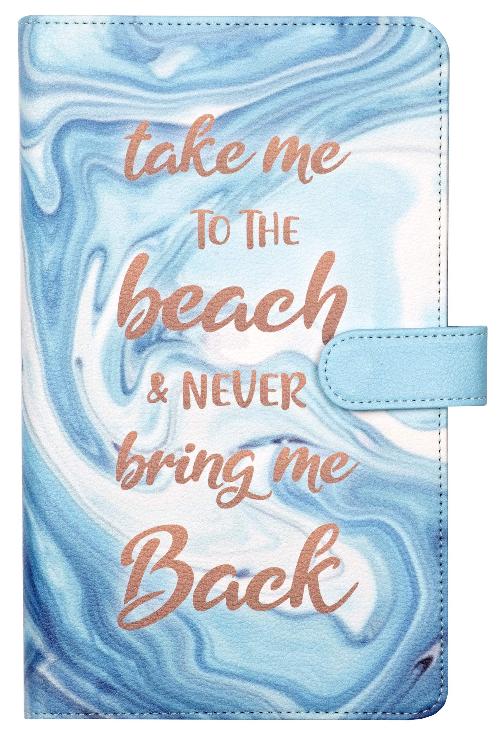 Vivid Hue Travel Wallet – Passport & ID Card Holder with Coin Pocket | PU Leather Organizer for Travel Essentials | 3 Designs (are We There Yet)