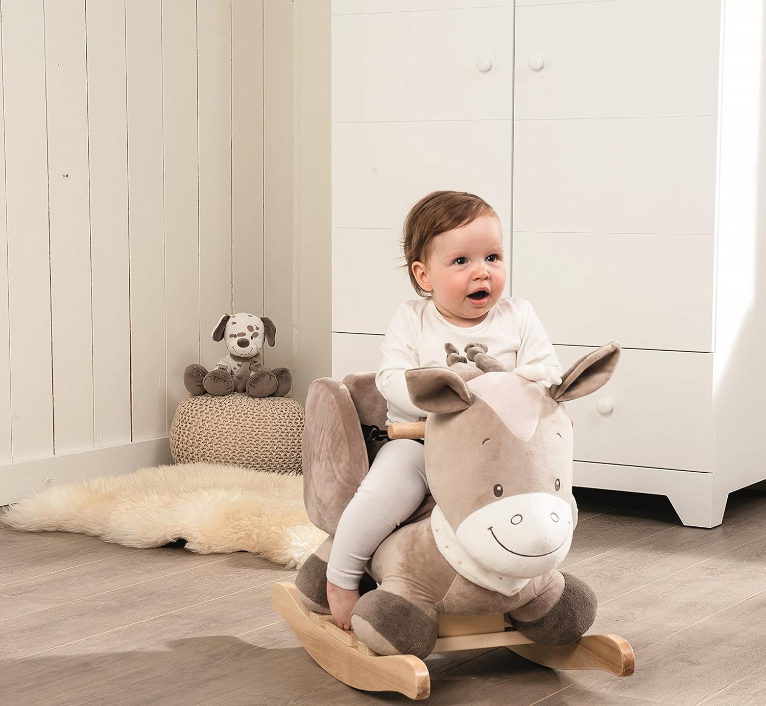 Nattou Bascule Fille Et Garcon 10 36 Mois Beige Noa Le Cheval Amazon Fr Bebes Puericulture