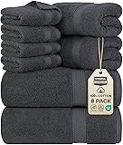 Utopia Towels 8 Piece Premium Towel Set, 2 Bath, 2