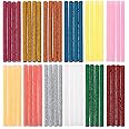 Mr. Pen- Glitter Hot Glue Sticks, 4"x0.27", 48 pcs, Colored Hot Glue Gun Sticks, Mini Glue Sticks for Hot Glue Gun, Mini Hot Glue Sticks, Colored Glue Sticks, Small Glue Sticks, Hot Glue Sticks Bulk