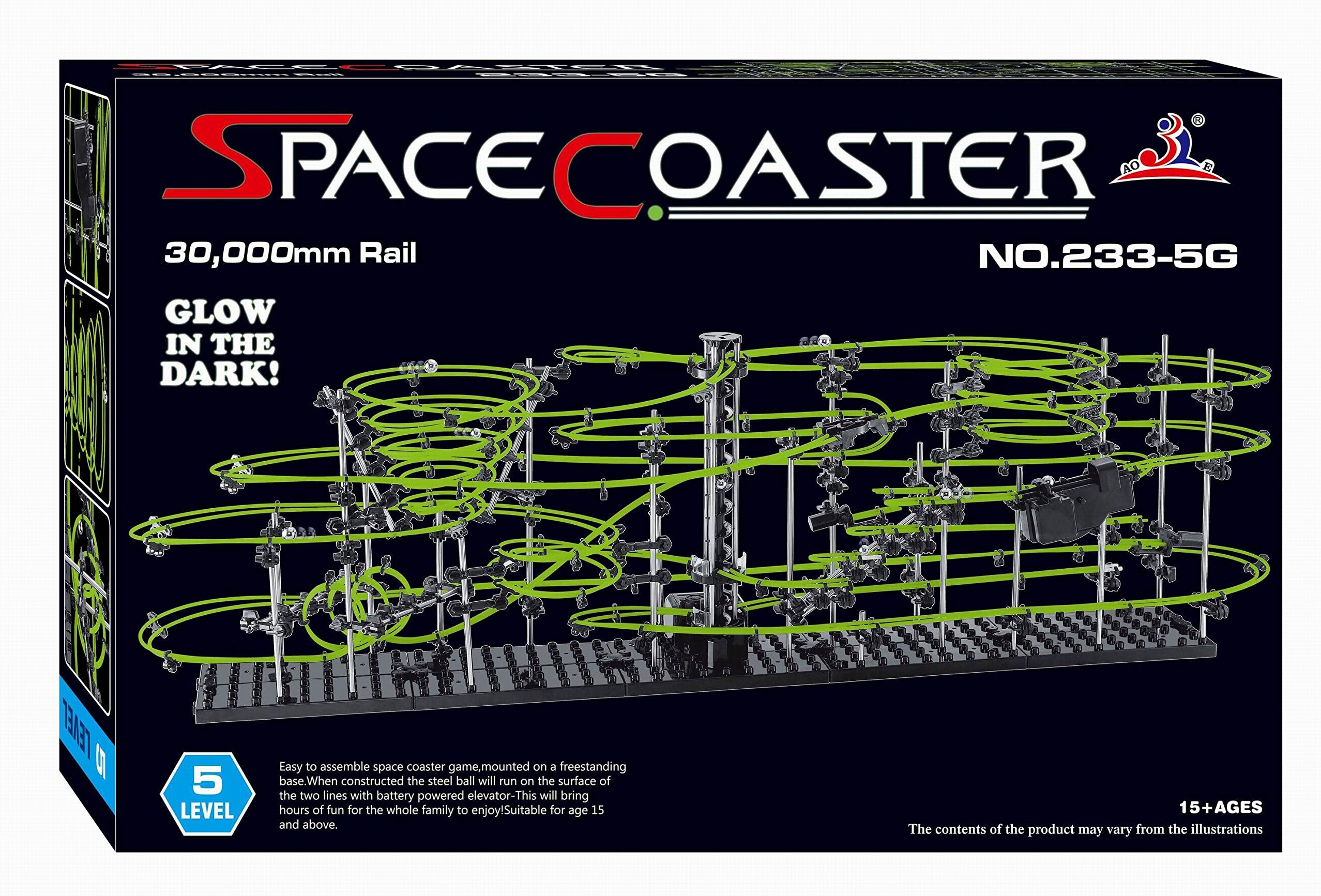 Space Coaster Spacerail Glow in The Dark 30,000mm Rail Level 5 Marble Run