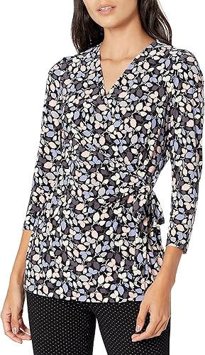 Anne Klein Women's Faux Wrap Top