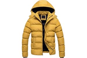 CREATMO US Men's Puffer Jacket Waterproof Winter Parka jacket Warm Thicken Ski Coat