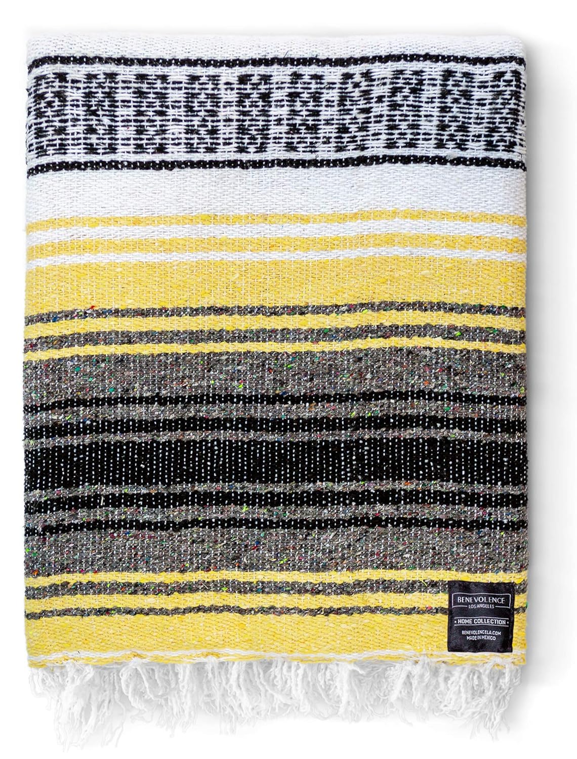 Mexican Blanket, Premium Falsa Blanket | Authentic Hand Woven Blanket, Serape & Yoga Blanket | Perfect Beach Blanket, Navajo Blanket, Camping Blanket, Picnic Blanket, Saddle Blanket, Car Blanket