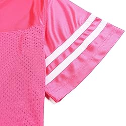 DEHANER Pink Custom Football Jersey for Men Women