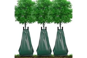 HEKIWAY Tree Watering Bags 20 Gallon – 3 Pack Slow Release Drip Irrigation for Trees, PVC Tree Watering Bag for New & Established Trees, Deep Watering in 5–8 Hours, Ideal for Fruit Trees & Young Saplings