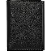 House of Jack Co. Eastwood RFID Trifold Wallet for Men, Double Bill Compartment, Full Grain Cowhide Leather Wallet, Black