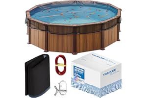 YANKEE POOL PILLOW Yankee Pool Leaf Net Cover for 30 Ft. Above-Ground Round Pool - Heavy-Duty 0.15”, Net to Protect from Leaves, Debris | Leaf Catcher to Prevent Clogging