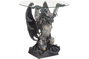 Design Toscano Hastings, The Warrior Dragon Glass-Toppe