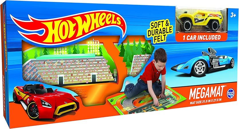 Hot Wheels Felt Mega Playmat with 
