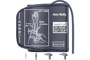 Blood Pressure Cuff Compatible with Most Omron BP Monitor, Large Blood Pressure Cuff Arm, Ann Bully 8.6''-16.5'' Replacement Cuff for Big Arm, Blood Pressure Cuff for Big Arm-Replacement Cuff Only