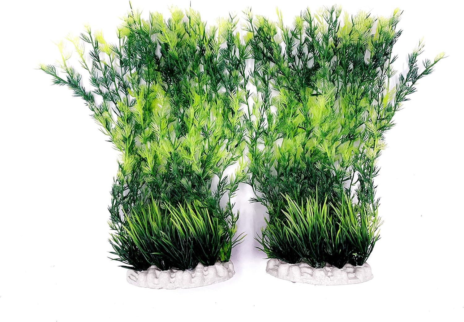 BEGONDIS 2Pcs Aquarium Decorations Fish Tank Artificial Green Water