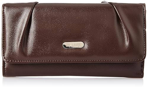 Lavie Cyfe Synthetic Choco Womens Clutch