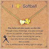Drogomen Volleyball Soccer Softball Football Necklace for Girls & Women Faith Cross Pendant Sports Accessories Christian Christmas Birthday Gifts for Teens Team Players Lovers
