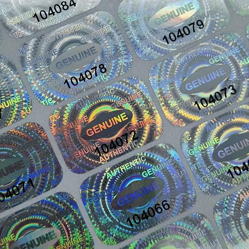 100 Pack Security Hologram Stickers – Authentic Tamper Evident Void Labels, Made In USA