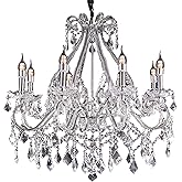 26"W x 28"H Nola Crystal Chandelier with LED Lights