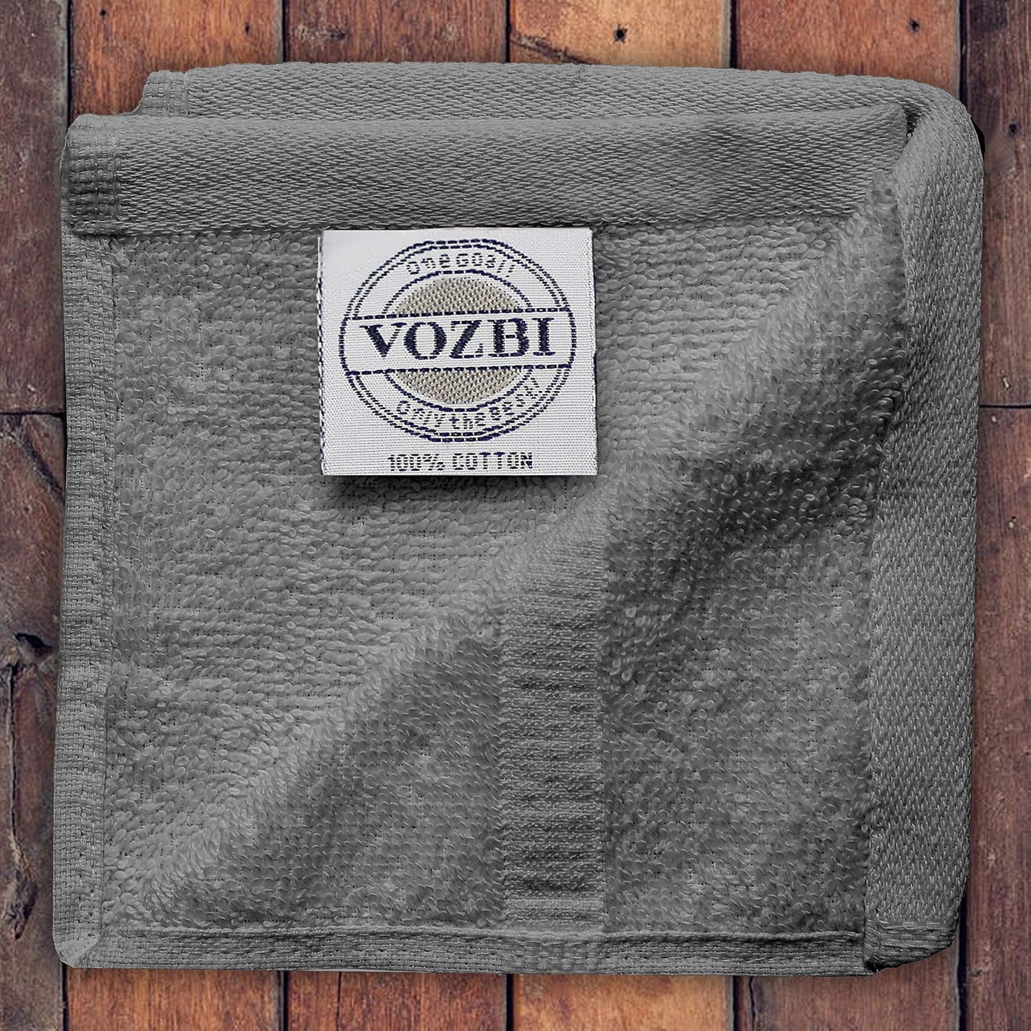 Vozbi Flannel Face Cloth, Cotton Washcloths Set, 30 x 30 cm, 100% Ring Spun Cotton, Premium Quality Face Towels - Image 3
