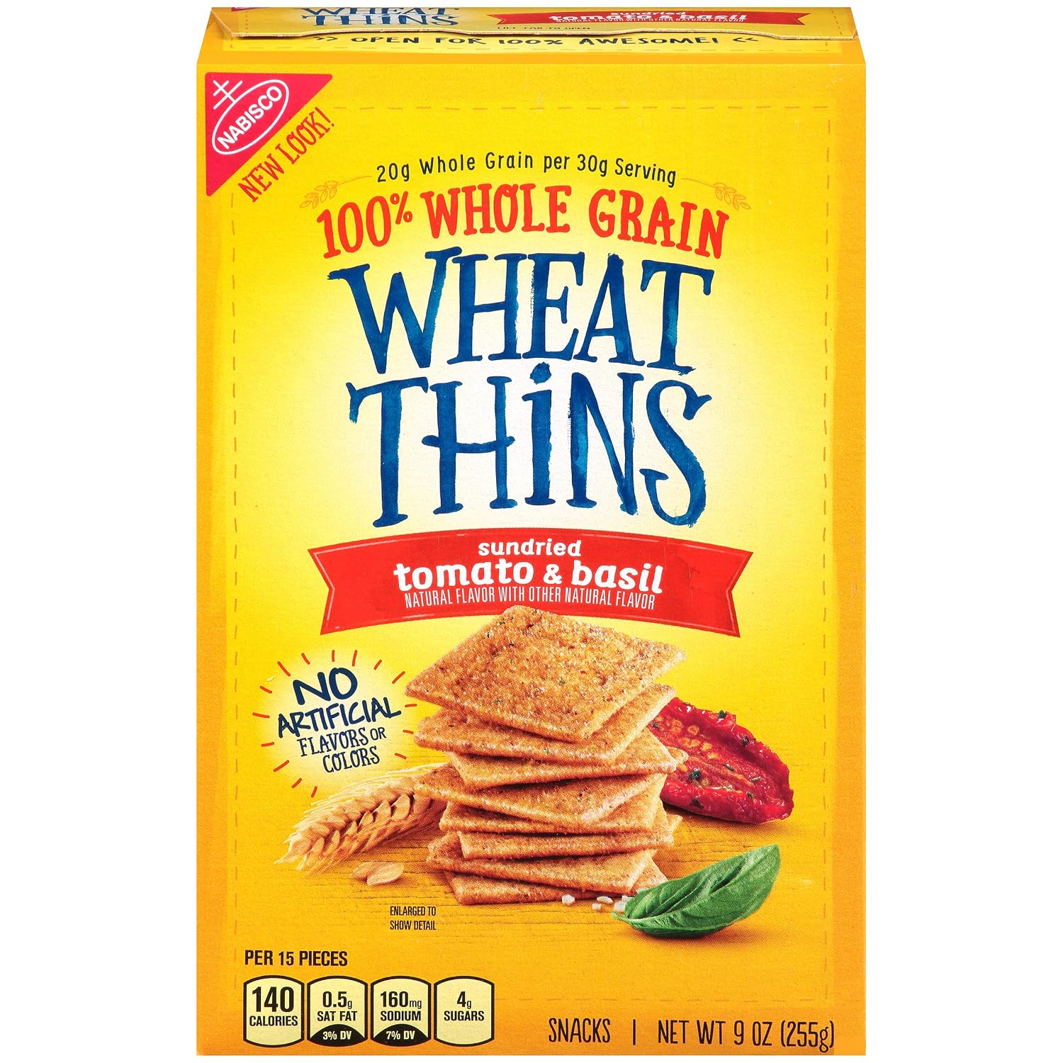 Nabisco Wheat thins crackers Sun dried tomato&basil 1x 9oz (044000030438)