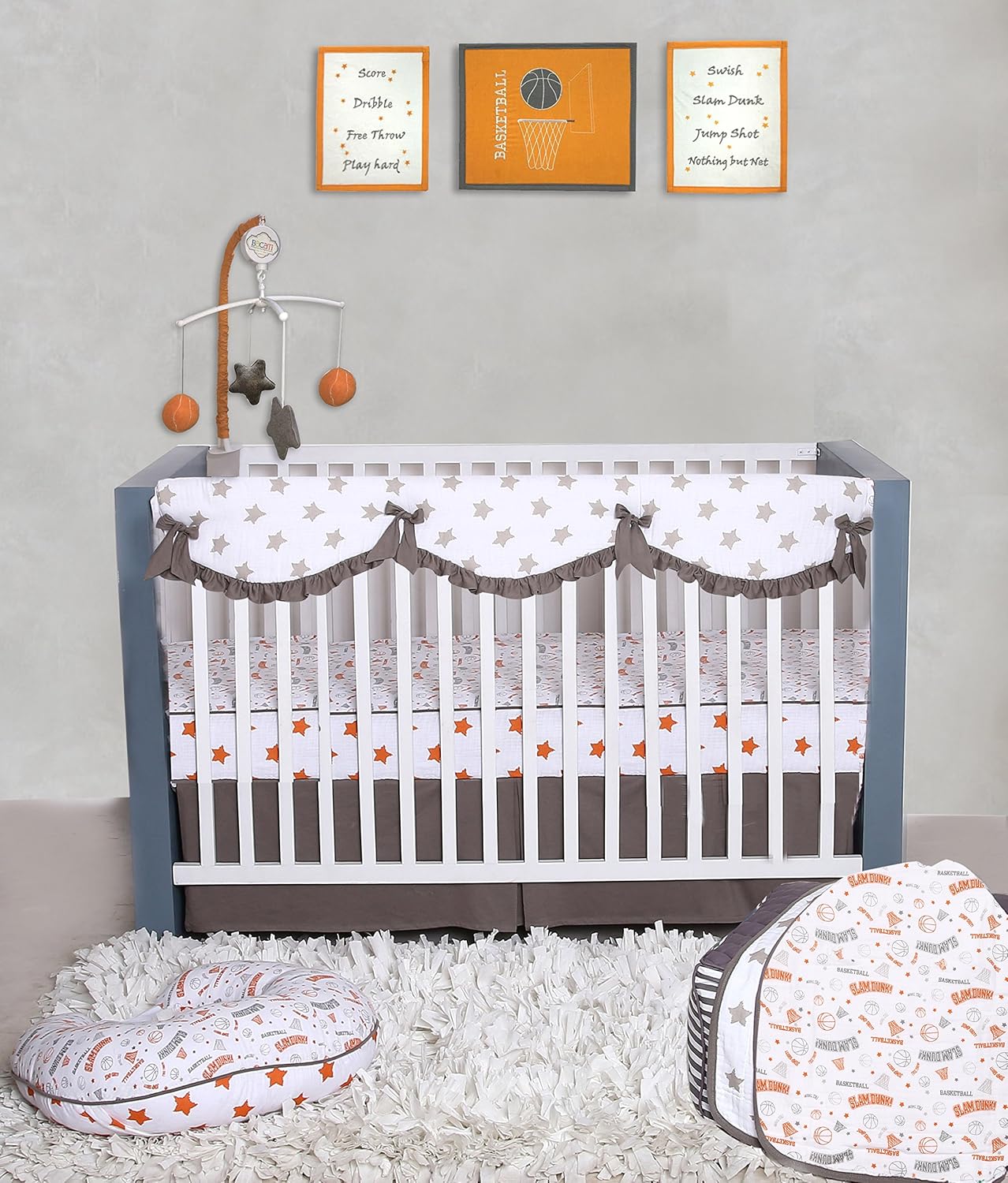 basketball nursery bedding