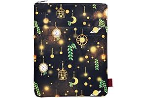 LPARKIN Book Sleeve for Book Lovers, Bookish Book Protector, Book Covers for Paperbacks, Washable Fabric, Book Sleeves with Zipper, Medium 11 Inch X 8.7 Inch