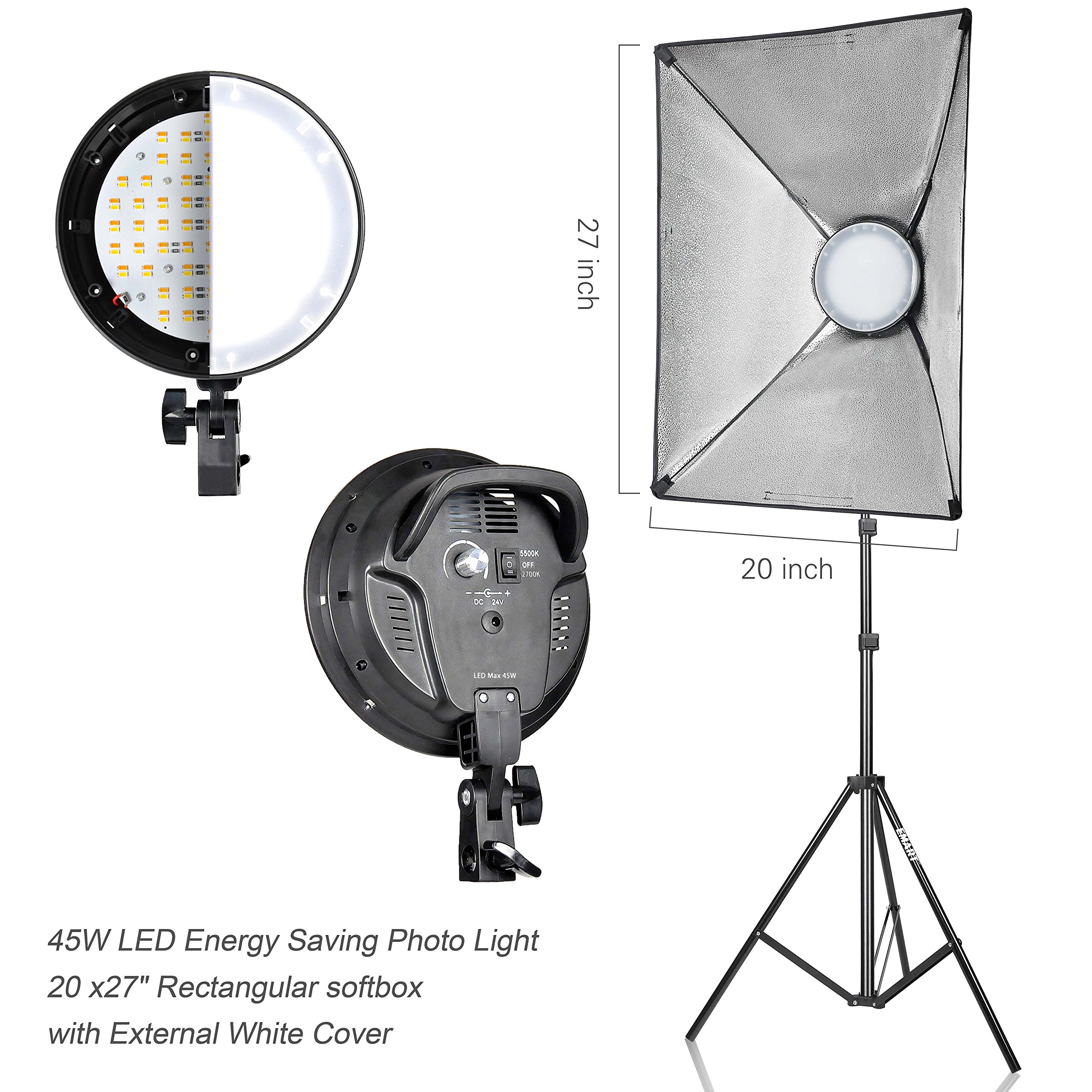 Emart Photography Softbox Lighting Kit, Photo Equipment Studio Softbox