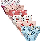Cadidi Dinos Baby Soft Cotton Underwear Little Girls'Briefs Toddler Undies