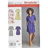 Simplicity 8014 Women's Shirt Dress Sewing Patterns, Sizes 6-14