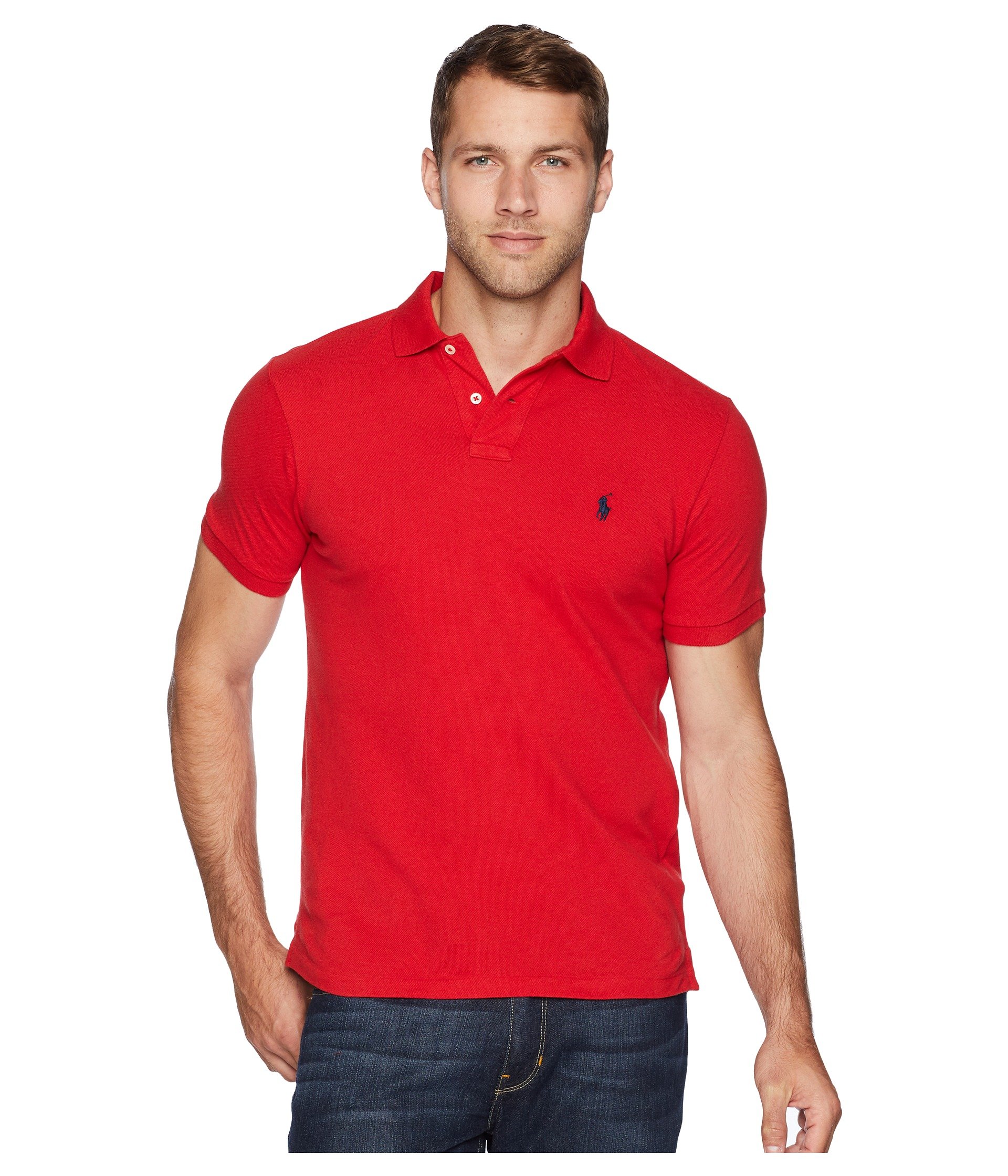 ralph lauren men's slim fit polo shirt