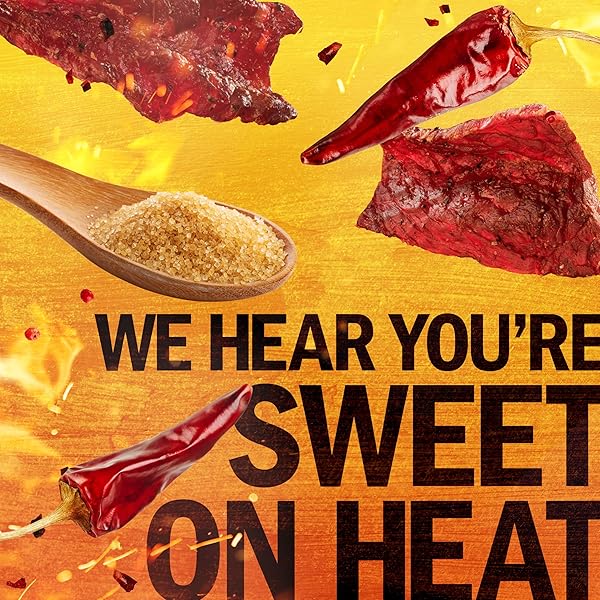 JACK LINK’S BEEF JERKY, SWEET & HOT, HALF POUNDER LARGE JERKY BAG – FLAVORFUL MEAT SNACK, READY TO EAT PROTEIN SNACKS WITH 9G OF PROTEIN PER SERVING, MADE WITH 100% BEEF