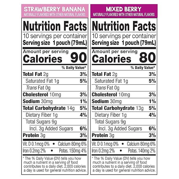 GOGO SQUEEZ MORNING SMOOTHIEZ VARIETY PACK, MIXED BERRY & STRAWBERRY BANANA, 3 OZ (PACK OF 20), GLUTEN FREE YOGURT, FRUIT AND OAT SMOOTHIE SNACKS FOR KIDS, NO PRESERVATIVES, NO FRIDGE NEEDED, BPA FREE SQUEEZE POUCHES