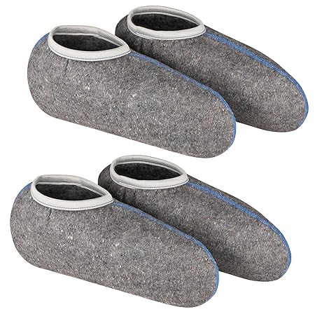 DESERMO 2er Set Stiefelsocken für Gummistiefel, mit Nässeschutz - weiche Rosshaarsocken, Gr. 21/22