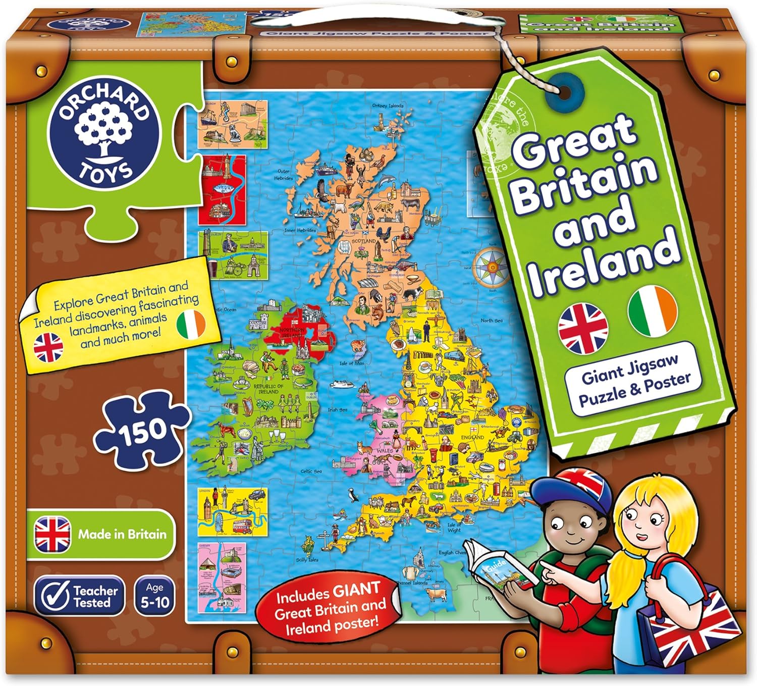 Orchard Toys Great Britain & Ireland Map Jigsaw Puzzle Amazon.co.uk