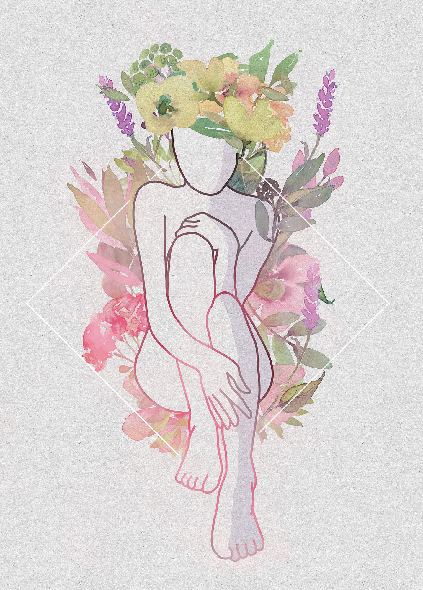 Komar Bella Vita Wall Picture, Size: 50 x 70 cm, Poster, Art Print, Decoration, Living Room, Bedroom