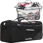 Athletico Hockey Duffle Bag - 35" Large Ice Hockey Duffel XXL Travel Bag for Equipment & Gear, with Included Organizer Caddy (Back)