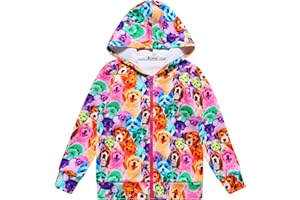 JXSTAR Girls Zip Up Hoodie Jacket Unicorn/Cat Sweatshirt with Pockets