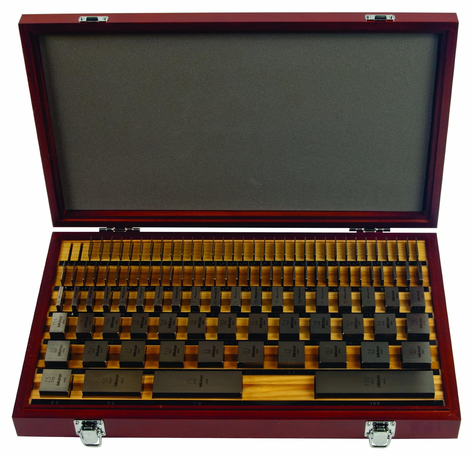 Mitutoyo Steel Square Gage Block Set, ASME Grade 00, 1.005mm Length