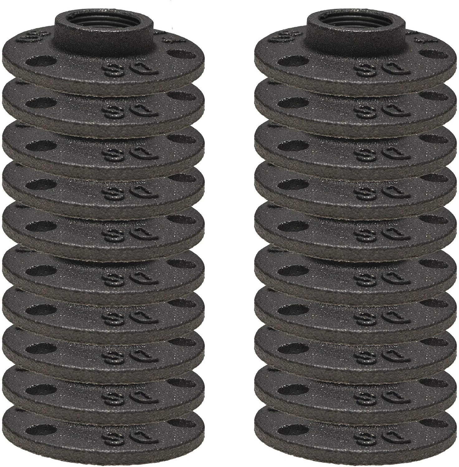 20 piezas de tubo de brida de piso de 3/4 pulgadas KEEPGO industriales