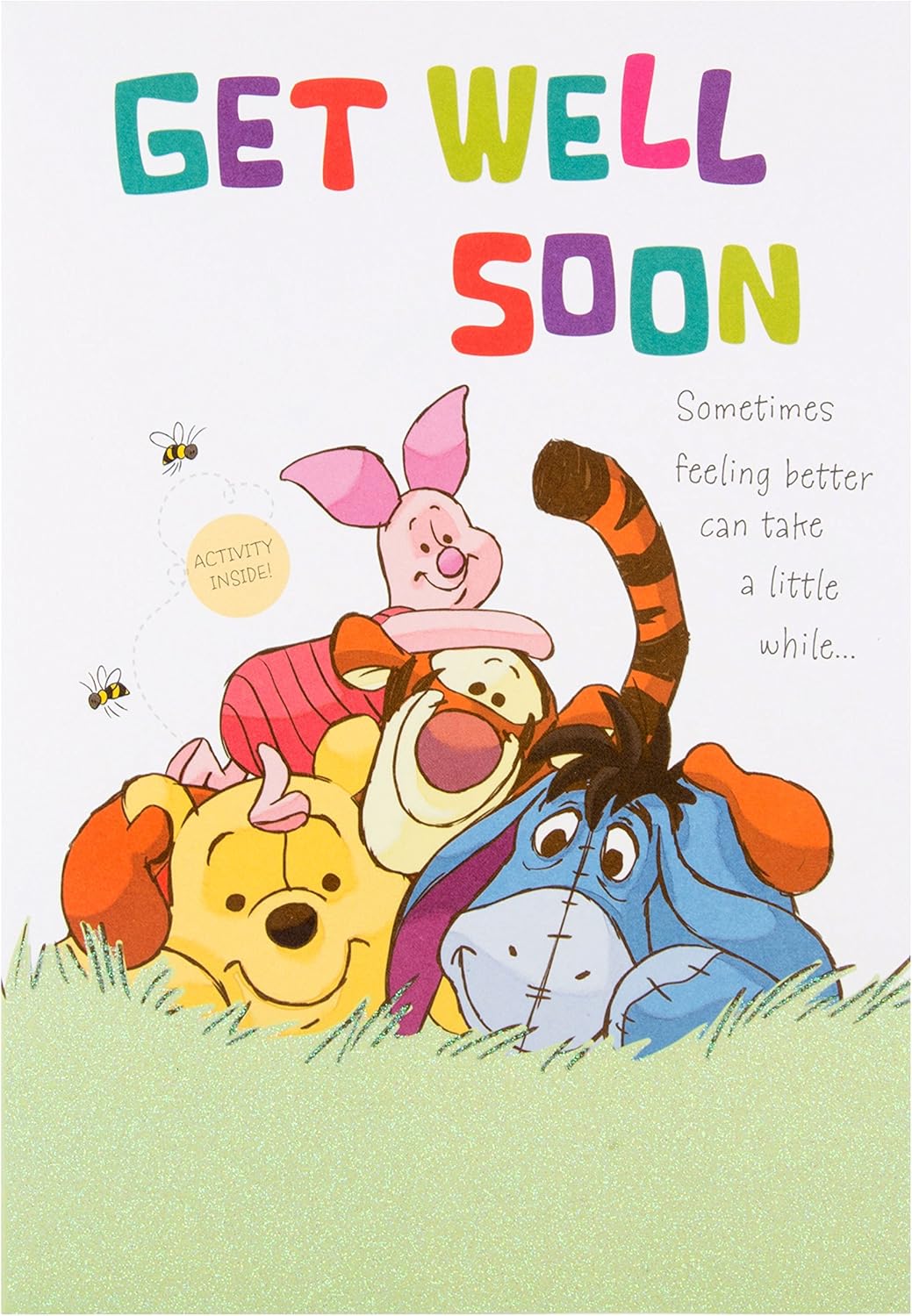 Hallmark Winnie The Pooh Get Well Card 