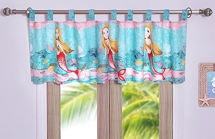 Greenland Home Mermaid Valance, Multicolor